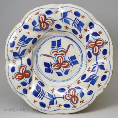 London delftware dish, circa 1690