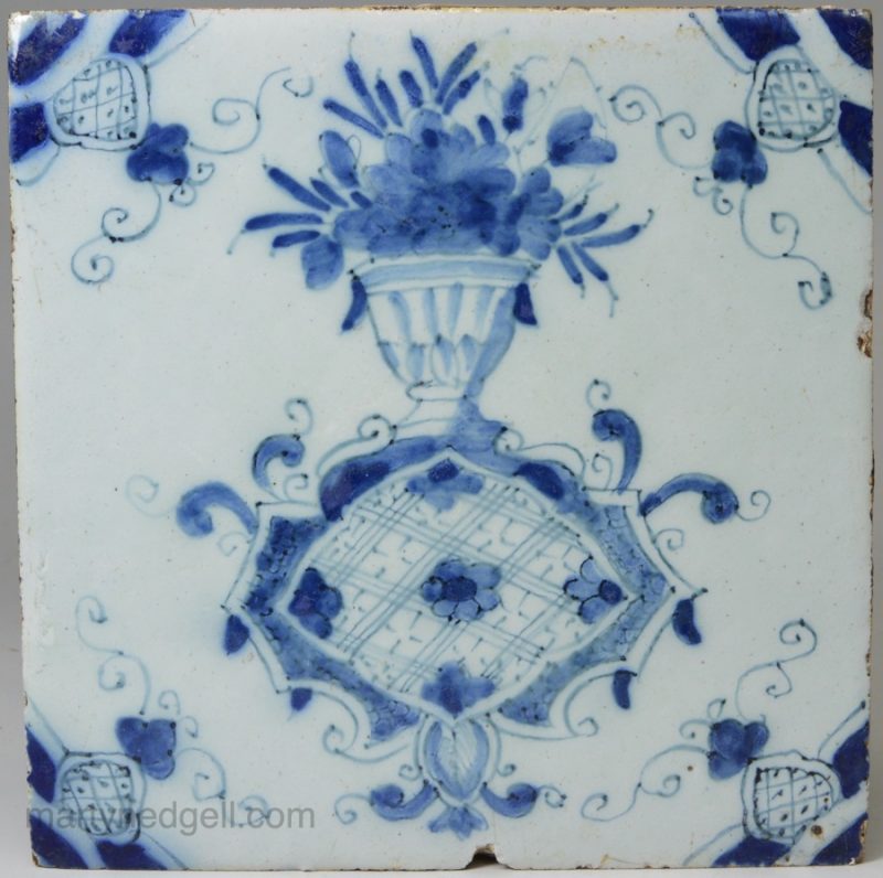 Bristol delft tile, circa 1760