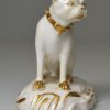 Derby porcelain pug, circa 1800