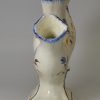 Prattware pottery quintal vase with shell edging, circa 1820