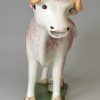 Pearlware pottery cow creamer, circa 1820