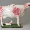 Pearlware pottery cow creamer, circa 1820