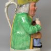 Staffordshire pottery Toby jug, circa 1880