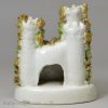 Small Staffordshire porcelain castle, circa 1840