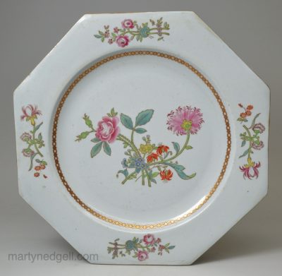 Ironstone type plate, circa 1880, probably Samson of Paris