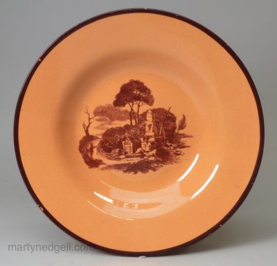 Don pottery chalcedony plate, circa 1820