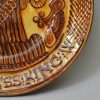 Staffordshire slipware dish, God Bless King W, circa 1695