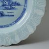 Bristol delft plate decorated with a bianco sopra bianco border, circa 1740