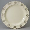 Small pierced creamware pottery plates, circa 1780 one of two