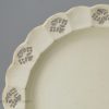 Small pierced creamware pottery plates, circa 1780 one of two