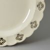 Small pierced creamware pottery plates, circa 1780 one of two