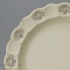 Small pierced creamware pottery plates, circa 1780 one of two