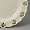 Small pierced creamware pottery plates, circa 1780 one of two