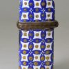 Bilston enamel scent bottle holder, circa 1770