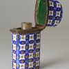 Bilston enamel scent bottle holder, circa 1770