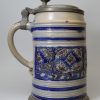 Large Westerwald saltglazed stoneware tankard, circa 1700