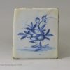 Liverpool delft flower brick, circa 1750