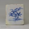 Liverpool delft flower brick, circa 1750