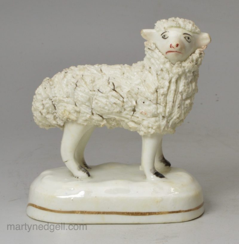 Staffordshire porcelain sheep, circa 1840