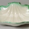 Pearlware pottery green shell edge pickle dish, circa 1800