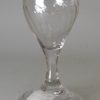 Small English glass with a folded foot and pontil, circa 1780