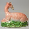 Pearlware pottery deer, circa 1820