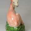 Pearlware pottery deer, circa 1820