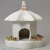 Staffordshire porcelain cottage pastille burner, circa 1840