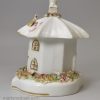 Staffordshire porcelain cottage pastille burner, circa 1840