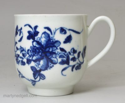 Worcester porcelain coffee cup, circa 1765