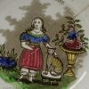 Pearlware pottery child's plate 'MY FAVORITE', circa 1830