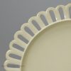 Creamware pottery plate with a pierced rim, circa 1780