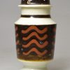 Mochaware pottery pepper pot, circa 1830