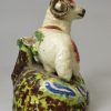 Staffordshire pearlware pottery figure of a ram, circa 1820