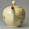 Creamware pottery teapot, circa 1780