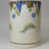 Quart Prattware pottery mug, circa 1820