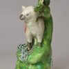 Staffordshire bocage sheep figure, circa 1820