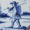 London delft tile, circa 1750