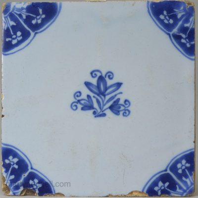 Liverpool delft tile, circa 1760