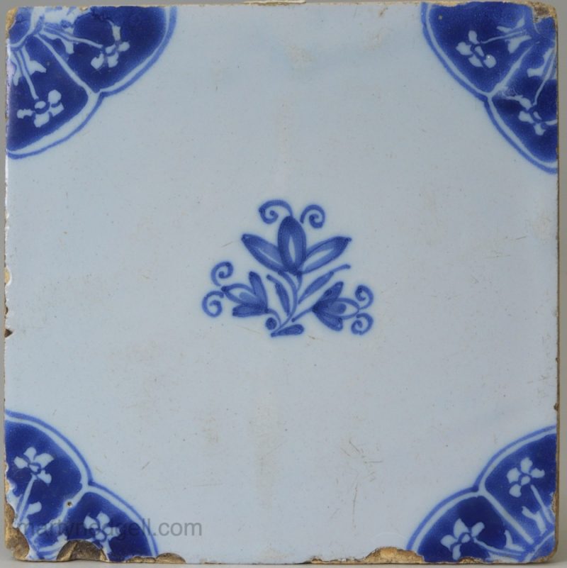 Liverpool delft tile, circa 1760