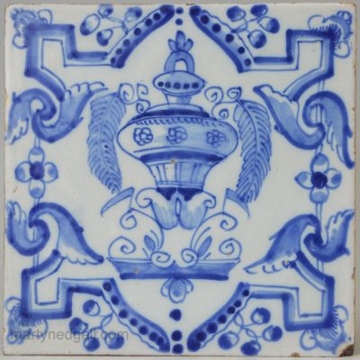 Liverpool delft tile, circa 1750