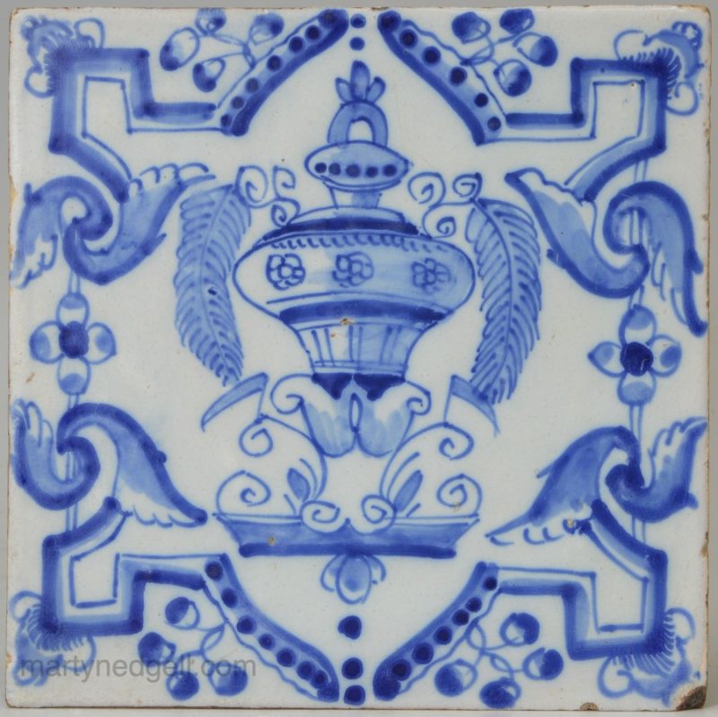 Liverpool delft tile, circa 1750