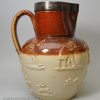 Large Doulton harvest saltglaze stoneware jug, circa 1860