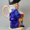 Staffordshire pottery Toby jug, circa 1870