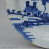 London delft pancake plate decorated in blue, circa 1740