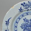 Unusually small London delft plate, circa 1740