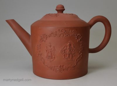 Staffordshire red stoneware teapot, circa 1760