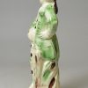 Creamware pottery figure of Lord Rodney decorated with colours under the glaze, circa 1795