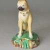 Staffordshire porcelain pug, circa 1800