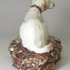 Staffordshire pearlware pottery model of an English setter, circa 1810, probably Enoch Wood Pottery